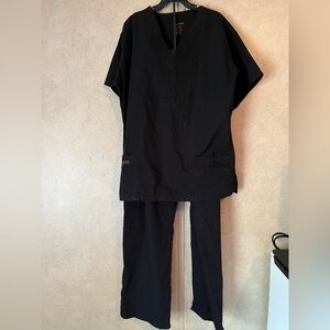 Black Women's Scrub Set